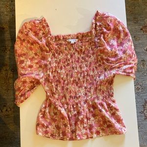Nanette Lepore Ruched Blouse size Large